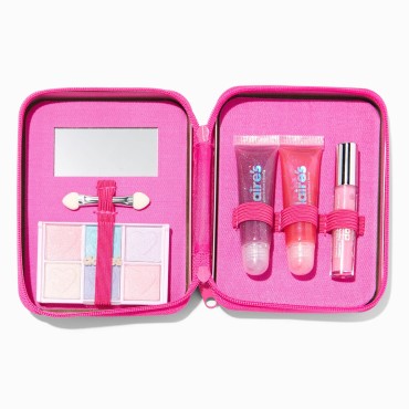 Claire's Y2K Unicorn Pink Bling Makeup Set for Girls- Hot Pink