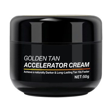Tanning Gel Cream, 50g Sun Tanning, Soft Brown Intensive Tanning Gel, Tanning Accelerator Cream, Natural Tan Skin with Soft Brown Tanning Lotion For Outdoor Sun