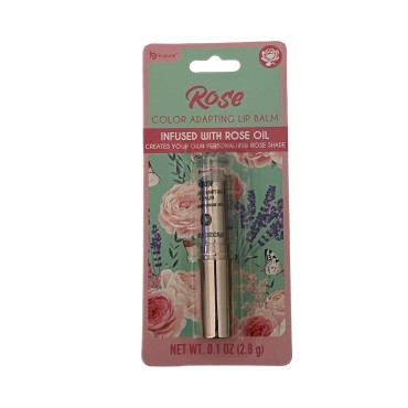 b.pure Tinted Rose Oil Lip Balm in Clear