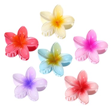 8PCS Acrylic Flower Hair Claw Clips for Women Nons...