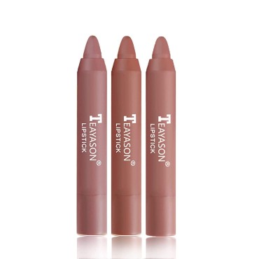 3 Colors Smooth Matte Lipstick Pack Set, Moisture ...