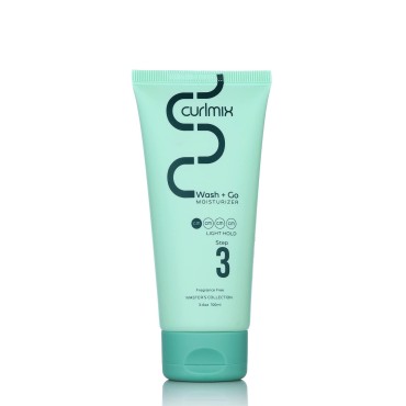 CurlMix Moisturizer for Curly Hair -Travel Size Sample 3.4 oz - Jojoba Oil Softens & Hydrates Hair - Light Hold - Fragrance-Free
