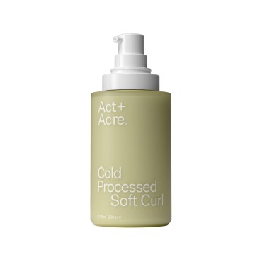 ACT+ ACRE Cold Processed Soft Curl Lotion for Defined Curls - Moisturize and Enhance Shine - Reduce Frizz and Flyaways - Soft and Light Hold