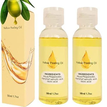 2 PCS Olf Body Exfoliate Peeling Oil, Yellow Peeli...