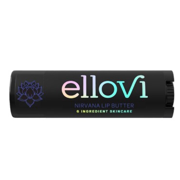 Ellovi Natural Lip Butter Lip Balm - Nirvana - Pure Enough to Eat - Made With Just 6 Vegan Ingredients - Moisturizing Lip Care for All Day Hydration