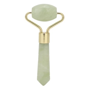 Haosie Jade Stone Facial Roller, 3.3x1.6in Face Ma...