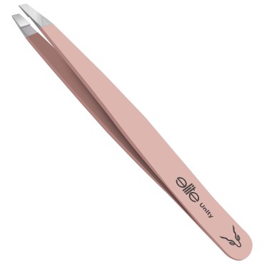 Elite Unity Tweezers - Empower Your Beauty Routine with Our Tweezers for Women Facial Hair - Tweezer Kit, Strong Grip, Ergonomic Design, and Professional Precision Hair Removal Tweezers (Pink)