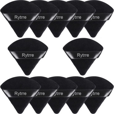 Rytrre 12 Pieces Powder Puff, Triangle Face Makeup...