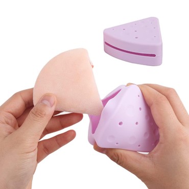 Silicone Makeup Sponge Holder & Brush Holder - Tra...