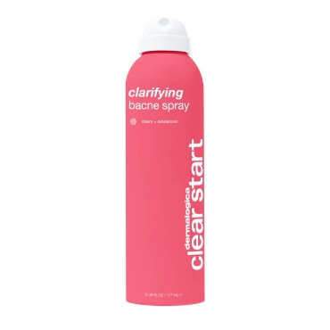Dermalogica Clear Start Clarifying Bacne Spray - Back Acne Treatment Spray for Body Breakout, Pore Clearing, Preventing Pimple with Salicylic Acid, Witch Hazel, Tea Tree Oil, All Skin Type - 6 fl oz