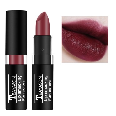AKARY Cherry Red Matte Lipstick Long Lasting Lip Gloss, Goth Lipstick Makeup No Fading Vintage Lipstick Cosmetics Party Makeup Gift, Professional Foundation High Impact Color for Women Halloween Party Cosplay, Special Effects Make Up