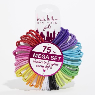 Nicole Miller Ultimate Hair Tie Set: 75-Piece Coll...