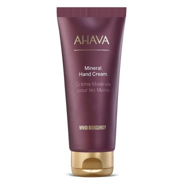 AHAVA Vivid Burgundy Mineral Hand Cream, 100ml...