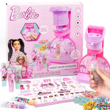 Barbie Sweet Shop Lip Gloss Making Kit, Makes 12 A...