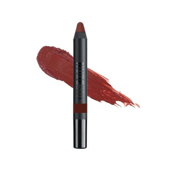 Nudestix Gel Color Lip + Cheek Balm, Creamy Sheer Tinted Lip Gloss + Lip Liner + Cheek Blush, Multi Use Makeup Pencil Stick, Hydrating, High Shine Tint, Shade: Crave, 0.10 oz (2.8 g)