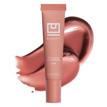 U Beauty The PLASMA Tinted Lip Compound - Nude Lip Gloss Plumping Treatment, Hyaluronic Acid & Shea Butter Deeply Hydrate - Salicylic Acid & Peptides Visibly Smooth and Improve Lines, Fawn - 15 mL