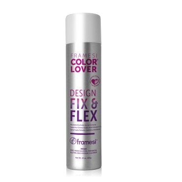 FRAMESI Color Lover Design Fix & Flex Strong Hold Hairspray, 10 oz, Workable and Brushable Hair Spray