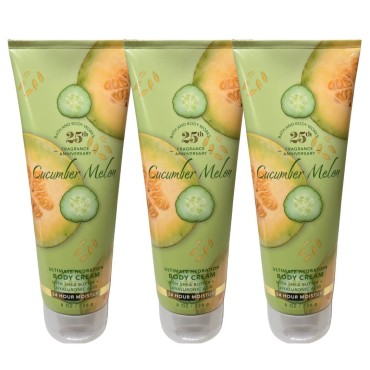 Bath & Body Works Cucumber Melon Body Cream 3-pack - NEW