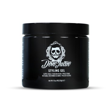 Don Juan Hair Styling Gel | Strong Hold | Non-flaking Formula | Summer Sea Breeze Scent, 16oz