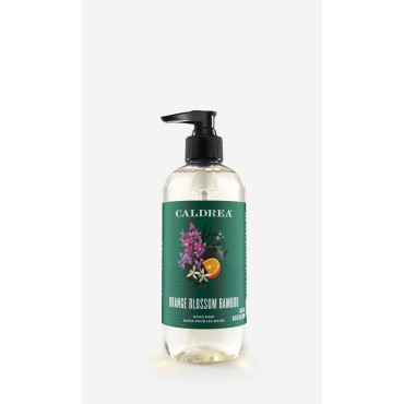 Caldrea Hand Wash Soap, Aloe Vera Gel, Olive Oil, Orange Peel and Ylang Ylang flower Essential Oils To Cleanse And Condition, Orange Blossom Bamboo scent, 10.8 Oz
