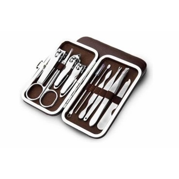 10 PCS Manicure Pedicure Set Nail Clippers - Stain...