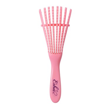 Esha Girl - Detangler Brush for 3C 4C Kinky Wavy Curly Coily Wet Dry Oil Thick Long Hair - Detangle & Exfoliate Your Scalp (Pink)