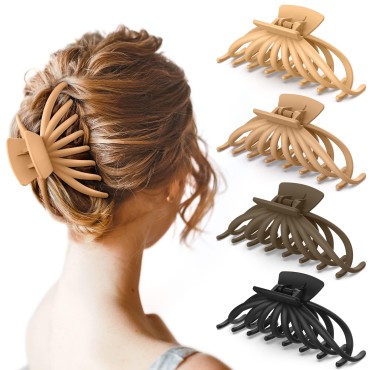 OPAUL Hair Clips for Thick Hair, Matte Nonslip Hai...