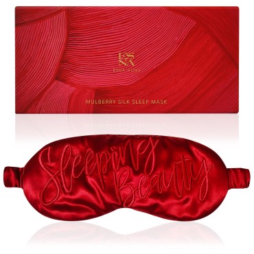 ESNA HOME Luxury Silk Sleep Mask Gift Set | 22-Momme Mulberry Silk Eye Mask | Ultra Comfort | Perfect Present for Her | Luxury Christmas for Women?Sleeping Beauty?