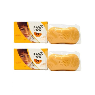 Paw Paw Skin & Body Clarifying Bar Soap Papaye Papaya Extracted with Vitamin E, 180g./6.3oz. (Pack of 2)