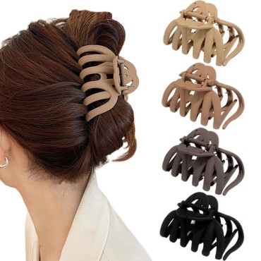 4PCS Large Hair Claw Clip for Women Thick Hair Accessories, 3.7