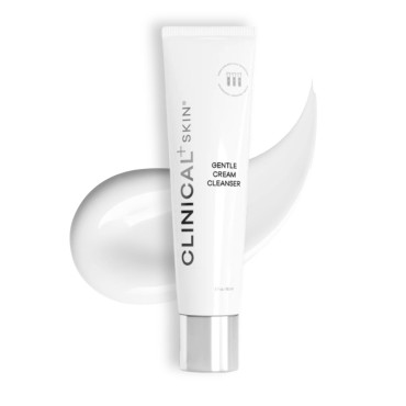 Clinical+ Skin Gentle Cream Cleanser, With Vitamins, Ceramides, and Antioxidents 5 Fl Oz.