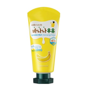 WELCOS KWAILNARA Milk Facial Cleansing Foam (120 ml / 4.06 Fl. oz) (Banana)