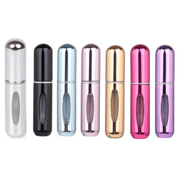 bagpipi 5ml Portable Mini Refillable Perfume Bottle Spray Pump Empty Atomizer Bottle for Travel (Mixed Colors) (7)