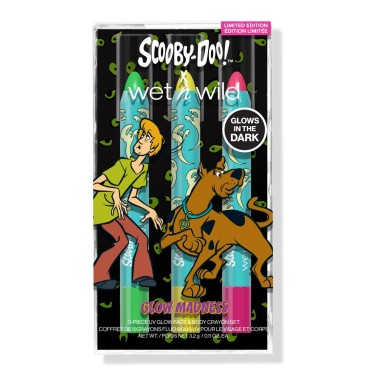 wet n wild Scooby Doo Collection Glow Madness 3-Piece Uv Glow Face & Body Crayon Set