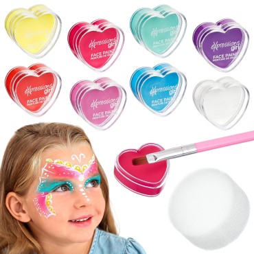 Expressions Girl 10pc Body Painting & Face Paintin...