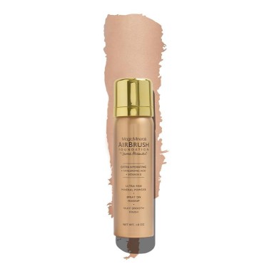 Jerome Alexander Airbrush Foundation Ultra Hydrating, Spray Foundation Makeup with 2x the Active Ingredients, Ultra-Light, Buildable, Full Coverage Formula (Light Medium)