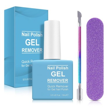 15ML Gel Nail Polish Remover, Professional Gel Rem...