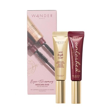 Wander Beauty Eye-Tinerary Mascara Duo - Mascara Gift Set with Two Award-Winning Bestsellers - The Perfect Holiday Gift for Her - Clean Beauty Gifts for Women - Cruelty-Free - Ophthalmologist Tested