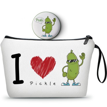 Friend Gifts for Women,Pickle Gifts,Sister Birthday Gift Ideas,Birthday Gifts for Friends Female,Makeup Bag with Compact Mirror,Quirky Gifts,Cute Gifts,Small Gifts,Friends Gifts,Funny Christmas Gifts