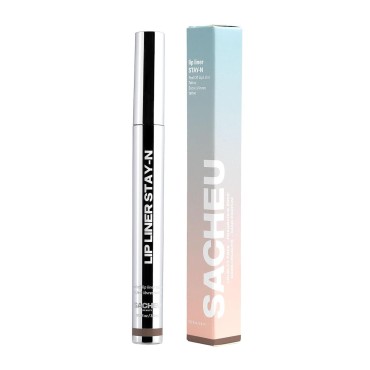 Sacheu Lip Liner Stay-N - Peel Off Lip Liner Tattoo, Peel Off Lip Stain, Long Lasting Lip Stain Peel Off, Infused with Hyaluronic Acid & Vitamin E, For All Skin Types (cLOVER)