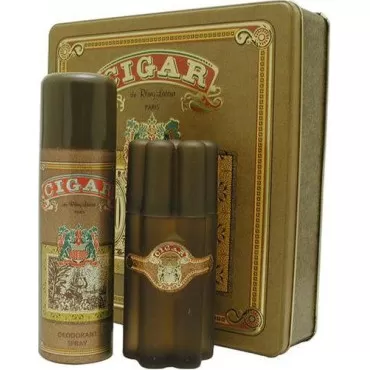 Cigar By Remy Latour For Men. Gift Set ( Eau De Toilette Spray 3.3 Oz + Deodorant Spray 6.6 Oz ).