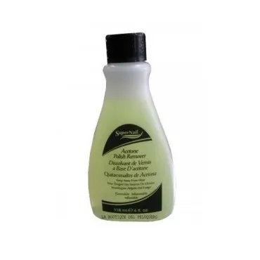 Super Nail Acetone Polish Remover, Yellow, 4 Fl Oz...