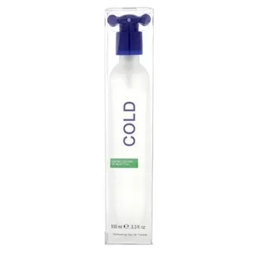 Benetton Cold for Men Eau de Toilette Spray, 3.3 O...