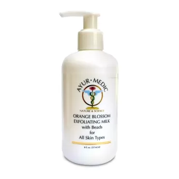 Ayur-Medic Orange Blossom Exfoliating Milk with Be...