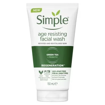 Simple Regeneration Age Resisting Facial Wash 150 ...