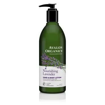 Avalon Organic Botanicals Hand and Body Lotion, Therapeutic, Lavender , 12 oz