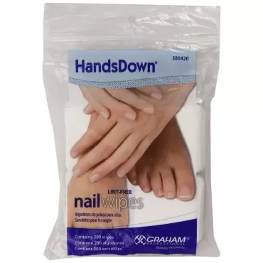 Graham Hands Down Nail Wipes, 200 Count...