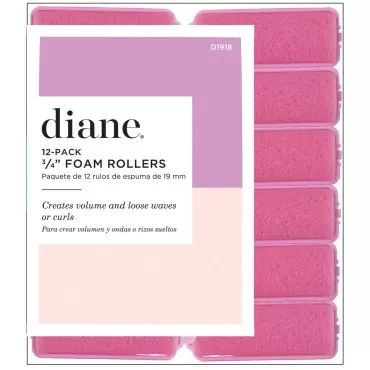 Diane Foam Rollers, Pink, 3/4