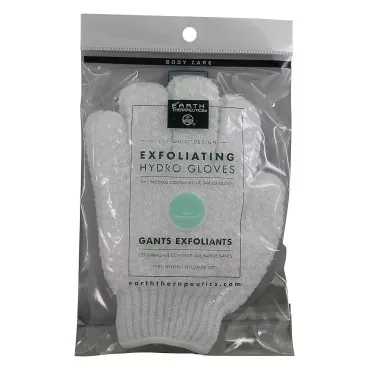 Earth Therapeutics: Exfoliating Hydro Gloves, Whit...