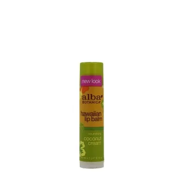 Alba Botanica Coconut Cream Lip Balm, 0.15 Ounce -...